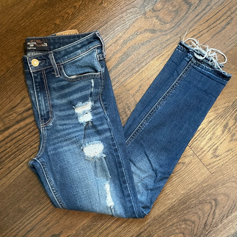 High Rise Cropped Skinny Jeans